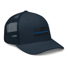 Load image into Gallery viewer, Thin Blue Line Trucker Cap