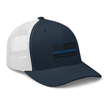 Load image into Gallery viewer, Thin Blue Line Trucker Cap