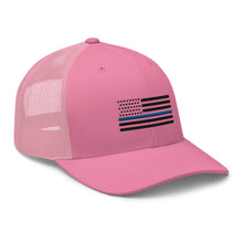Load image into Gallery viewer, Thin Blue Line Trucker Cap