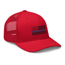 Load image into Gallery viewer, Thin Blue Line Trucker Cap