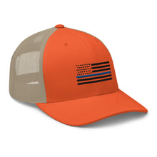 Load image into Gallery viewer, Thin Blue Line Trucker Cap