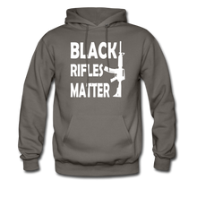 Load image into Gallery viewer, Black Rifles Matter Hoodie - asphalt gray