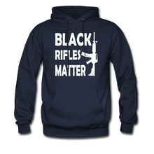 Load image into Gallery viewer, Black Rifles Matter Hoodie - navy