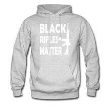 Load image into Gallery viewer, Black Rifles Matter Hoodie - ash