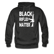 Load image into Gallery viewer, Black Rifles Matter Hoodie - charcoal grey