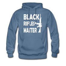 Load image into Gallery viewer, Black Rifles Matter Hoodie - denim blue