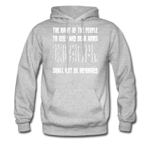 Load image into Gallery viewer, The Right Of The People Shall Not Be Infringed Hoodie - heather gray