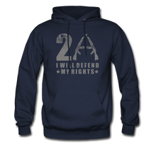 Load image into Gallery viewer, I Will Defend My Rights Hoodie - navy