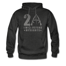 Load image into Gallery viewer, I Will Defend My Rights Hoodie - charcoal grey