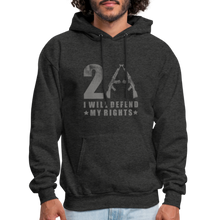 Load image into Gallery viewer, I Will Defend My Rights Hoodie - charcoal grey