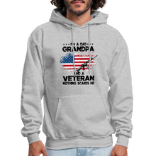 Load image into Gallery viewer, I'm A Veteran Nothing Scares Me Hoodie - heather gray