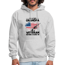 Load image into Gallery viewer, I'm A Veteran Nothing Scares Me Hoodie - ash