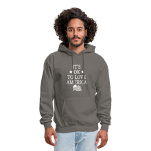 Load image into Gallery viewer, It's Okay To Love America Hoodie - asphalt gray