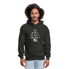 Load image into Gallery viewer, It's Okay To Love America Hoodie - charcoal grey