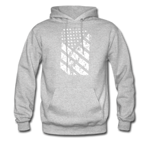 Load image into Gallery viewer, Graffiti Flag Hoodie - heather gray