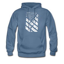 Load image into Gallery viewer, Graffiti Flag Hoodie - denim blue