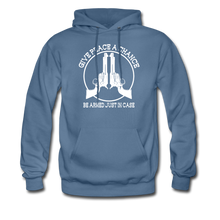 Load image into Gallery viewer, Give Peace A Chance Hoodie - denim blue