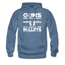 Load image into Gallery viewer, Guns Don't Kill People Hoodie - denim blue
