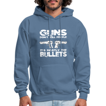 Load image into Gallery viewer, Guns Don't Kill People Hoodie - denim blue