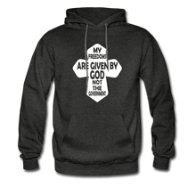 Load image into Gallery viewer, My Freedoms Are Given By God Hoodie - charcoal grey