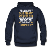 Load image into Gallery viewer, Old Navy Veteran Hoodie - navy
