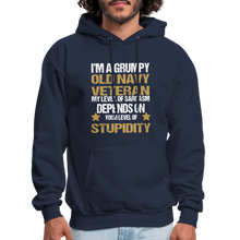 Load image into Gallery viewer, Old Navy Veteran Hoodie - navy