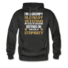 Load image into Gallery viewer, Old Navy Veteran Hoodie - charcoal grey