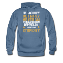 Load image into Gallery viewer, Old Navy Veteran Hoodie - denim blue