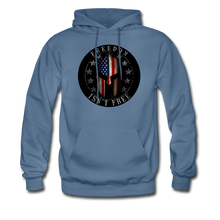 Load image into Gallery viewer, Freedom Isn't Free Hoodie - denim blue