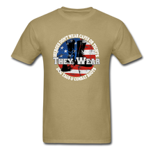 Load image into Gallery viewer, Heroes Don't Wear Capes T-Shirt - khaki