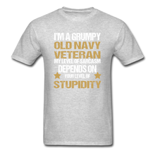 Load image into Gallery viewer, Old Navy Veteran T-Shirt - heather gray