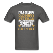 Load image into Gallery viewer, Old Navy Veteran T-Shirt - charcoal