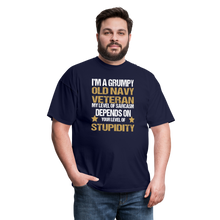 Load image into Gallery viewer, Old Navy Veteran T-Shirt - navy