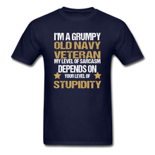 Load image into Gallery viewer, Old Navy Veteran T-Shirt - navy