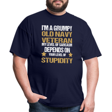 Load image into Gallery viewer, Old Navy Veteran T-Shirt - navy