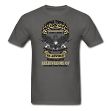 Load image into Gallery viewer, I Took A Solemn Oath To Defend The Constitution T-Shirt - charcoal