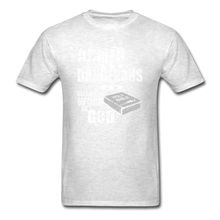 Load image into Gallery viewer, Armed and Dangerous with the Word of God T-Shirt - light heather gray