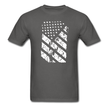 Load image into Gallery viewer, Graffiti Flag T-Shirt - charcoal