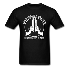 Load image into Gallery viewer, Give Peace A Chance T-Shirt - black