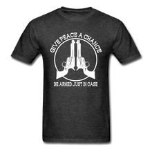Load image into Gallery viewer, Give Peace A Chance T-Shirt - heather black