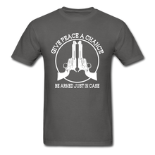 Load image into Gallery viewer, Give Peace A Chance T-Shirt - charcoal