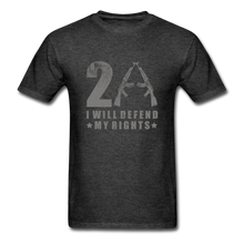 Load image into Gallery viewer, I Will Defend My Rights T-Shirt - heather black