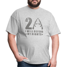 Load image into Gallery viewer, I Will Defend My Rights T-Shirt - heather gray