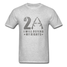 Load image into Gallery viewer, I Will Defend My Rights T-Shirt - heather gray