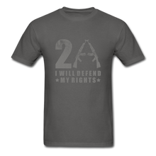 Load image into Gallery viewer, I Will Defend My Rights T-Shirt - charcoal