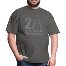 Load image into Gallery viewer, I Will Defend My Rights T-Shirt - charcoal