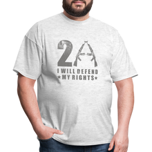 Load image into Gallery viewer, I Will Defend My Rights T-Shirt - light heather gray
