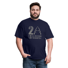 Load image into Gallery viewer, I Will Defend My Rights T-Shirt - navy