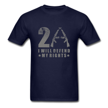 Load image into Gallery viewer, I Will Defend My Rights T-Shirt - navy