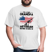 Load image into Gallery viewer, I'm A Veteran Nothing Scares Me T-Shirt - white
